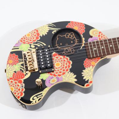 FERNANDES ZO-3 HK KABUKU ハローキティー スピーカー内蔵 ミニギター ボディ画像