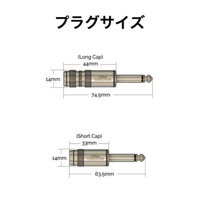 Allies VEMURAM BPB-SL LST/LST 10ft（約3m） ギターケーブル プラグサイズ