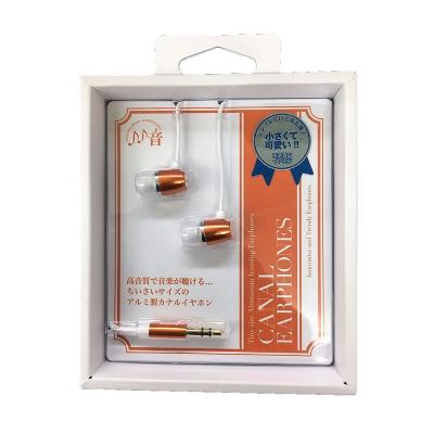たのしいかいしゃ カナル型イヤホン アプリコットオレンジ TA-AE3 AOR パッケージ