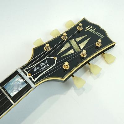 Gibson Custom Shop Historic Collection 1957 Les Paul Custom Reissue 3-Pickup VOS Ebony ヘッド画像