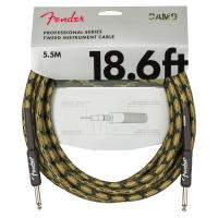 Fender Professional Series Instrument Cable Straight/Straight 18.6’ Woodland Camo ギターケーブル