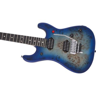 EVH 5150 Series Deluxe Poplar Burl Ebony Fingerboard Aqua Burst エレキギター ボディアップの画像