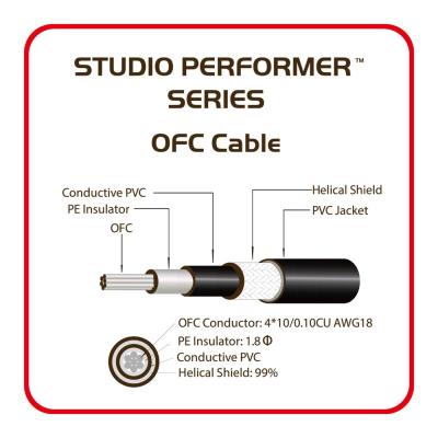 AriaProII ASG-10SP ギターケーブル 10ft 約3m SS ケーブル芯構造画像