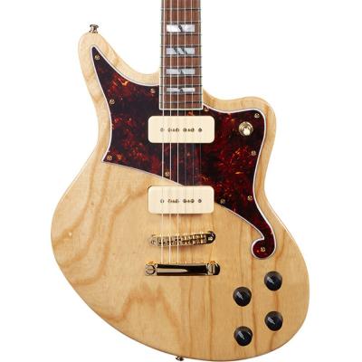 D’Angelico Deluxe Bedford Swamp Ash P-90s エレキギター ボディトップアップ画像