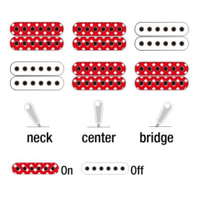 IBANEZ AF75-BS エレキギター ピックアップ切り替え画像
