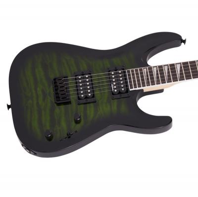 Jackson JS Series Dinky Arch Top JS32Q DKA HT  Transparent Green Burst エレキギター ボディアップ画像