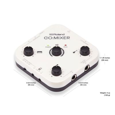 ROLAND GO:MIXER スマートフォン用オーディオミキサー オーディオインターフェイス サイズ