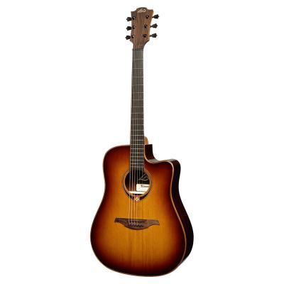 LAG GUITARS T118DCE-BRS エレクトリックアコースティックギター ボディ全体画像