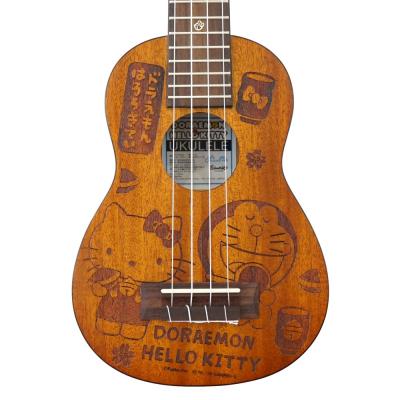 Doraemon X Hellokitty Ukulele Wa Komono ソプラノウクレレ ドラえもんとハローキティが夢のコラボレーション Chuya Online Com 全国どこでも送料無料の楽器店