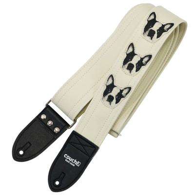 Couch ワン・ ワン・ ワン・白 ギターストラップ