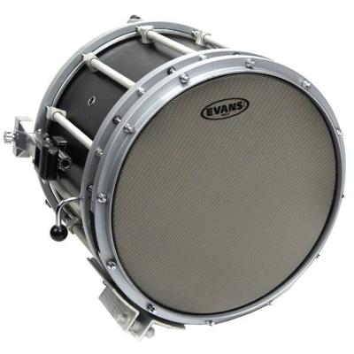 EVANS SB14MHG 14' Hybrid Grey Marching Snare Batter マーチングスネアヘッド 装着イメージ画像