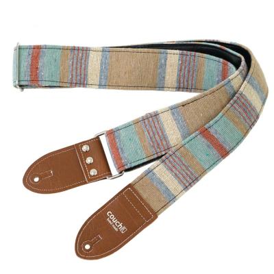 Couch Sand and Turquoise Baja Mexican Blanket ギターストラップ