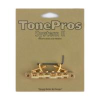 TonePros AVR2G-G Replacement ABR-1 Tuneomatic with G Formula saddles ゴールド ギター用ブリッジ