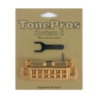 TonePros AVT2M-G Wraparound Set w/MSPRS Locking Studs ゴールド ギター用ブリッジ