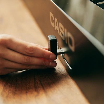 CASIO Privia PX-S1100 BK 電子ピアノ MIDI&AUDIOアダプター使用時画像