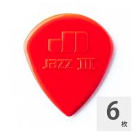 JIM DUNLOP Nylon Jazz III Nylon Pick RD 1.38mm ギターピック×6枚入り