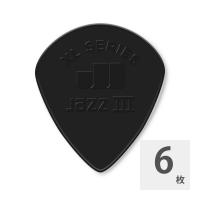 JIM DUNLOP Nylon Jazz III XL Stiffo Pick BK ギターピック×6枚入り