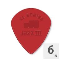 JIM DUNLOP Nylon Jazz III XL Nylon Pick RD ギターピック×6枚入り