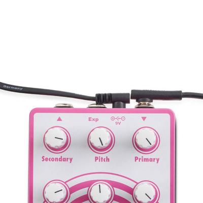 RockBoard RBO CAB POWER 15 AA Flat Power Cable Angled Angled 15 cm エフェクター用 フラット電源ケーブル 接続イメージ画像