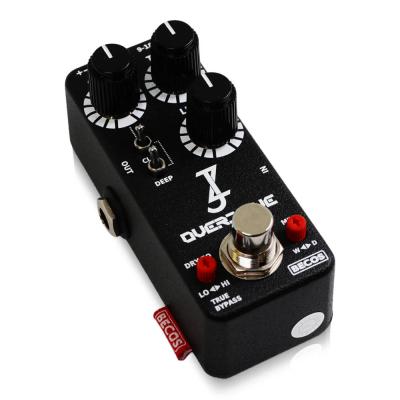 BECOS Ziffer Overdrive オーバードライブ ギターエフェクター フットスイッチ側サイドからのアングル