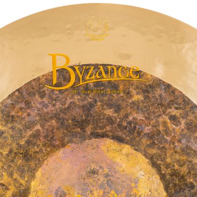 MEINL B15DUH Hihats Byzance Dual Series 15' ハイハットシンバル ペア マイネル ボトム サイズ表記画像