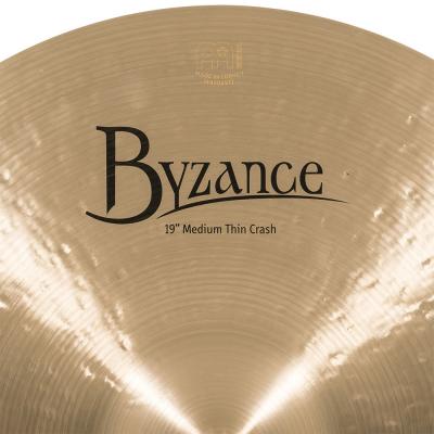 MEINL B19MTC Crashes Byzance Traditional series 19' クラッシュシンバル マイネル ロゴ サイズ表記画像