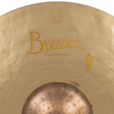 MEINL B18SATC Sand Crashes Byzance Vintage Series 18' クラッシュシンバル マイネル ロゴ サイズ表記画像