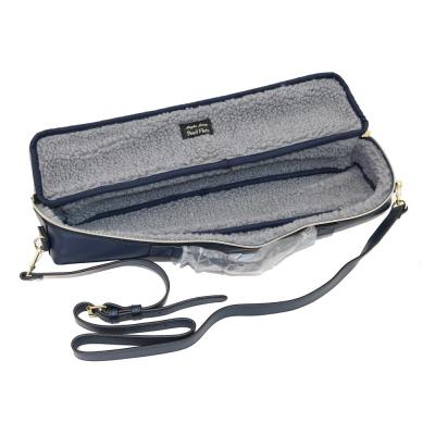 Legato Largo x Pearl Flute LL-FLCH1 NV ネイビー H足部管フルートケースカバー 内側は厚手のボア