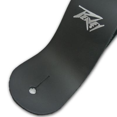 PEAVEY CLASSIC LTHR STRP 2' BLK ギターストラップ エンド部