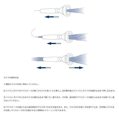 YAMAHA MPSM3 金管楽器用マウスピーススワブ M 使用方法