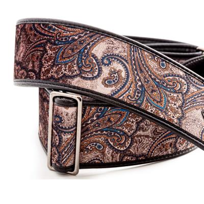 Righton! STRAPS PAISLEY VELVET-60 Brown ギターストラップ