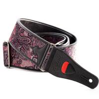 Righton! STRAPS PAISLEY VELVET-60 Burgundy ギターストラップ