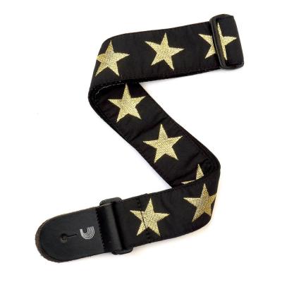 Planet Waves by D’Addario 20T05 WOVEN GOLD STAR ギターストラップ