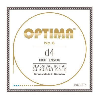 Optima Strings NO6.GHT4 No.6 24K Gold D4 High 4弦 バラ弦 クラシックギター弦