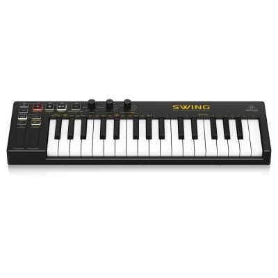BEHRINGER SWING 32鍵盤USB MIDIキーボードコントローラー ベリンガー 斜め下からのアングル画像