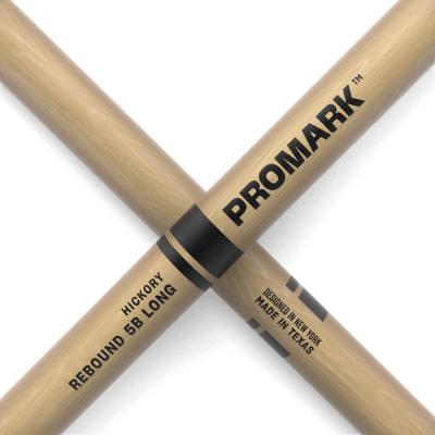 PROMARK RBH595LAW REBOUND 5B LONG ドラムスティック ロゴ部アップ画像