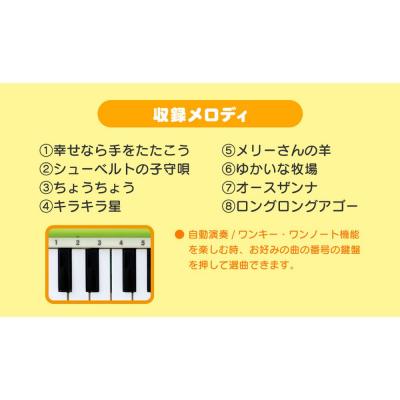 Toyroyal モンポケ キッズキーボード 収録メロディ