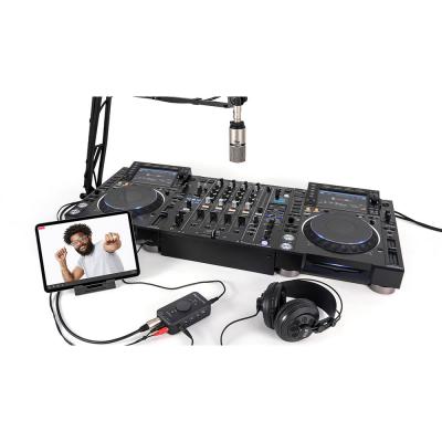 IK Multimedia iRig Stream Pro 4イン/2アウト ストリーミング配信用 オーディオインターフェース 接続使用例