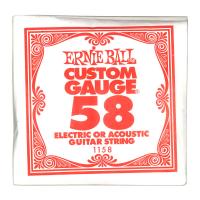 ERNIE BALL 1158 .058 NICKEL WOUND ELECTRIC GUITAR STRING SINGLE エレキギター用バラ弦