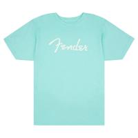 Fender Spaghetti Logo T-Shirt Daphne Blue M Tシャツ 半袖