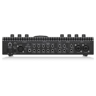 BEHRINGER STUDIO XL MIDASデザインプリアンプ搭載オーディオインターフェース モニターコントローラー 背面画像 入出力端子部画像