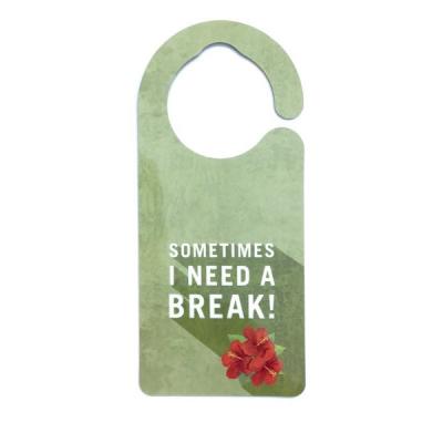 KIWAYA No.1283 ドアノブプレート ハイビスカス(緑) 全体像