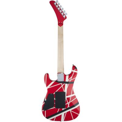 EVH Striped Series 5150 Red with Black and White Stripes エレキギター 背面全体の画像