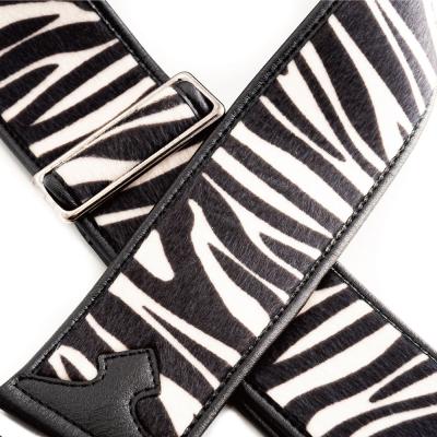 Righton! STRAPS ZEBRA White ギター ベース用ストラップ 柄部分拡大