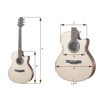 MORRIS FE-91 アコースティックギター 参考画像