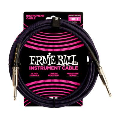 ERNIE BALL 6393 GT CABLE 10’ SS PRBK ギターケーブル