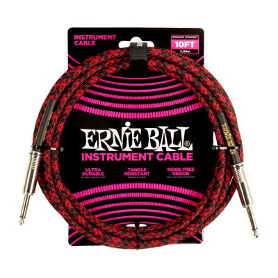 ERNIE BALL 6394 GT CABLE 10’ SS RDBK ギターケーブル