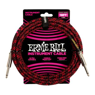 ERNIE BALL 6396 GT CABLE 18’ SS RDBK ギターケーブル