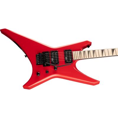 Jackson X Series Warrior WRX24M Ferrari Red エレキギター 斜めアングル画像