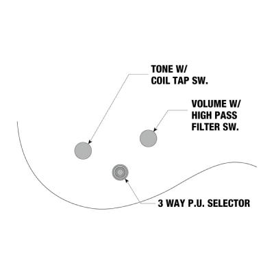 IBANEZ JS2450-MCP エレキギター コントロール図画像